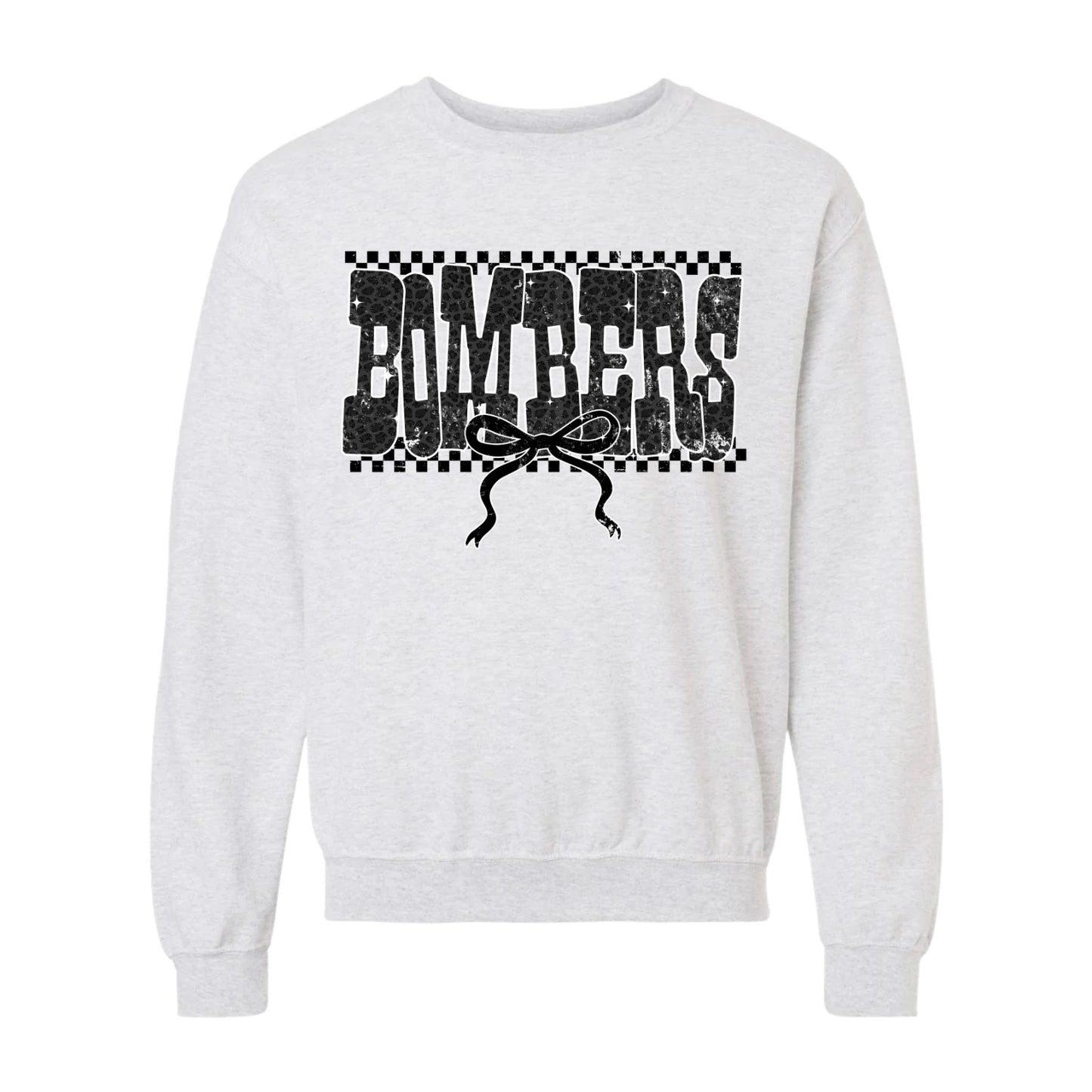 Bomber Cheetah Bow Crewneck