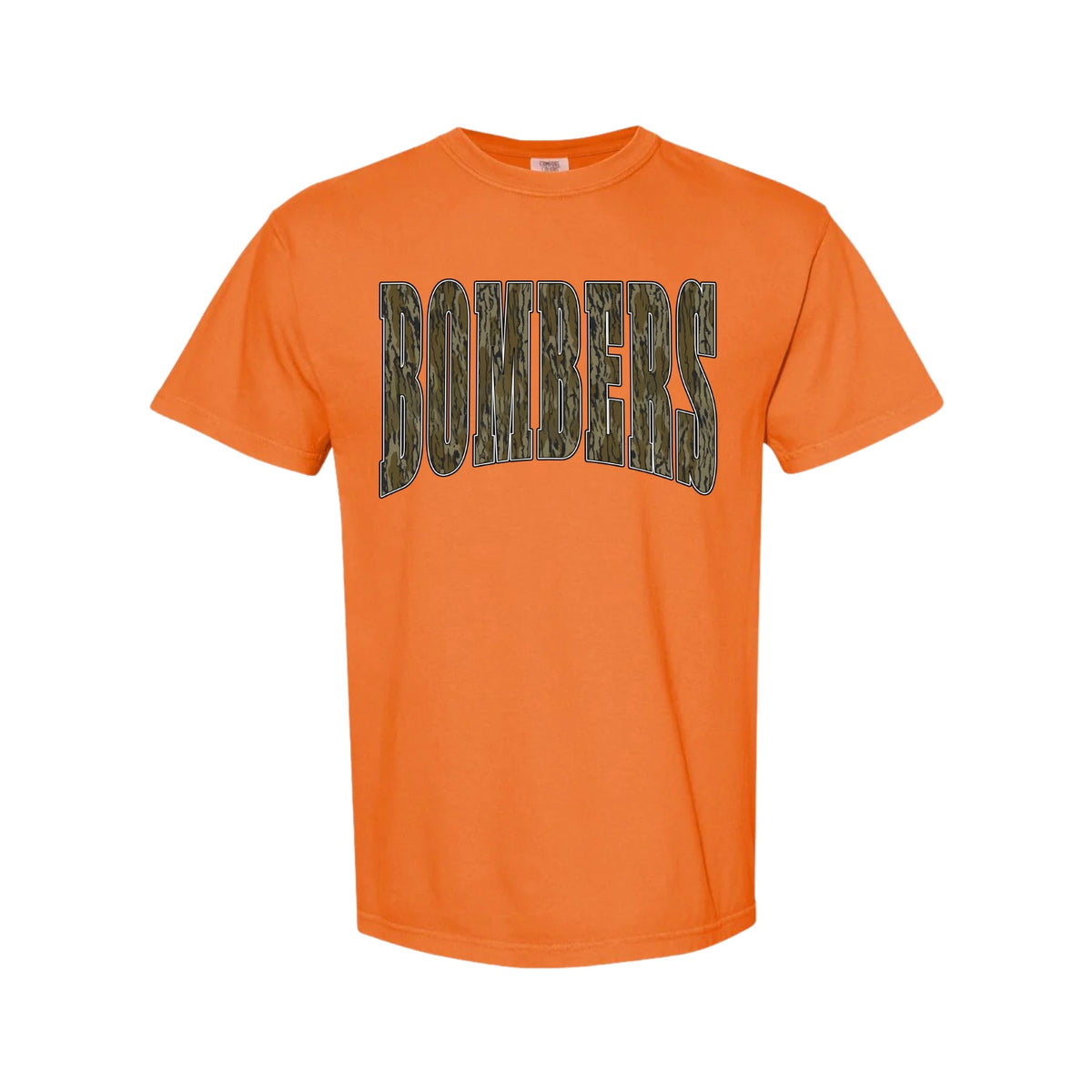 Orange Camo Bombers Tee
