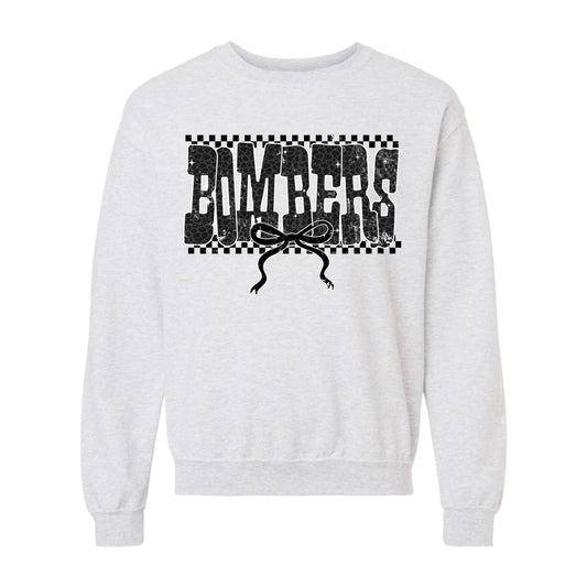 Bomber Cheetah Bow Crewneck