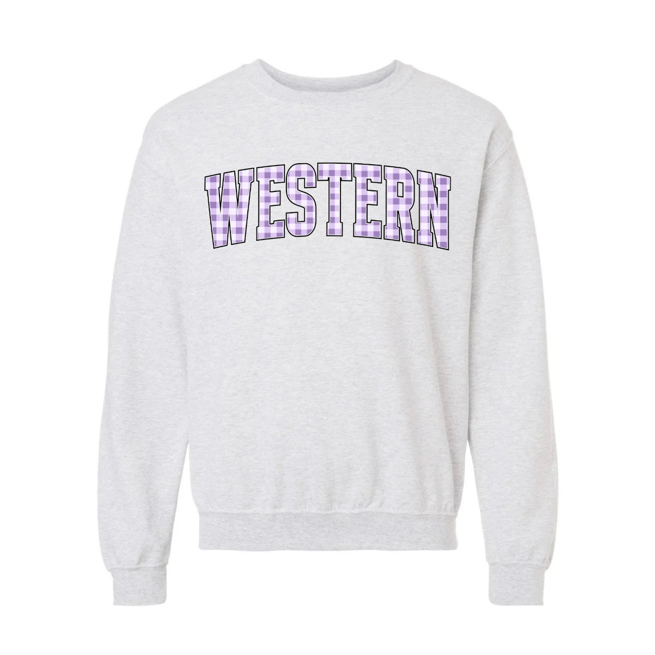 Western Gingham Crewneck