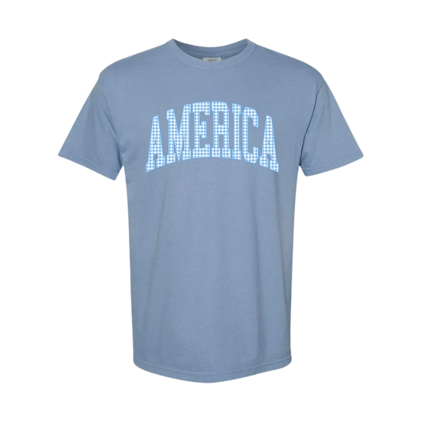 America Gingham Tee