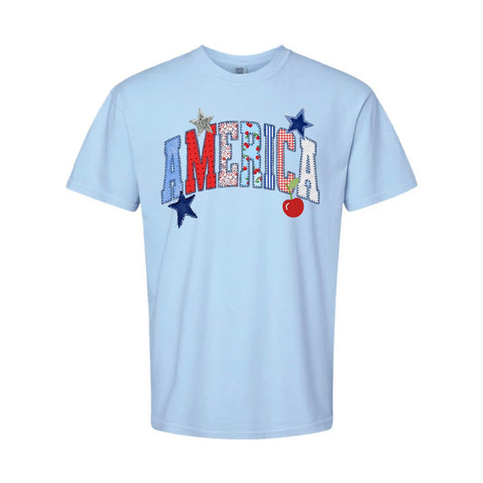 America Patchwork Tee